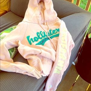 Distressed Hollister hoodie
